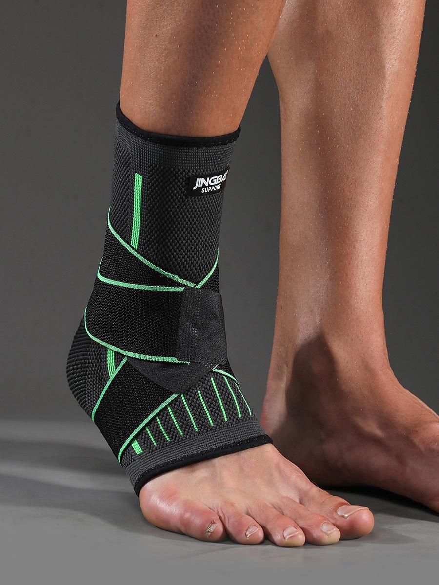 

JINGBA Sports Compression Ankle Brace for Outdoor Activities Black M
