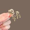 Delicate Goat Sheep Brooch Rhinestone Inlaid Unisex Fashion Pin Jewelry Gift For Women Girls Birthday Party