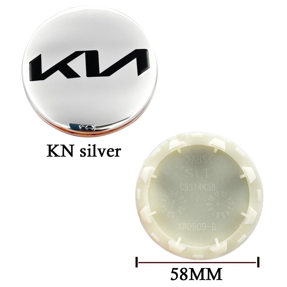 AABIY1 4 pieces of 58mm For Kia wheel hub cover logo Serato Sportage Freddy K2 K3 K5 Smart Run tire cover wheel hub center logo cover
