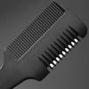 1 Stücke Haarschneidekamm Schwarzer Griff Haarbürsten Mit Rasierklingen Trimmin Friseursalon Styling Werkzeuge