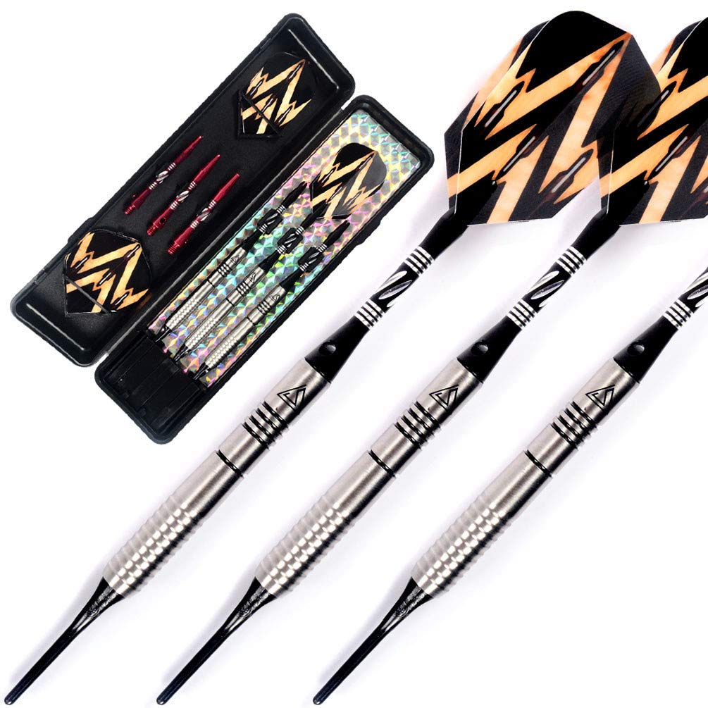 

CUESOUL Black Scorpion Tungsten Soft Tip Dart Set Barrel 85% 16.10g (CSTSTD009)