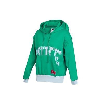 Minimalistischer Buchstaben-Print Lässiger Hoodie Damen Hoodie Grün DQ6586-370