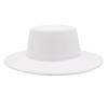 French Bare Top Hat Hepburn Style Sunshade Felt Hat Minimalist High-End Jazz Hat Temperament Women'S Woolen Hat British Style