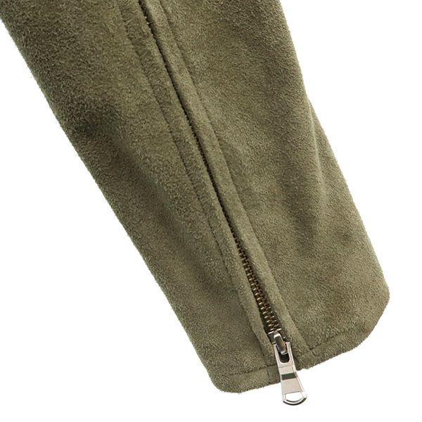 SNIDEL Lamb suede double Riders jacket khaki SWFJ181182 Women Used