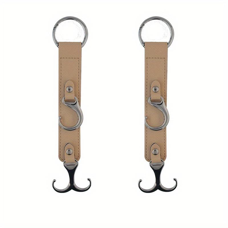 3 in 1 Leder Auto Geldbörse Halter Fahrzeug Sitz Kopfstütze Kleiderbügel Haken Auto Zubehör Innen