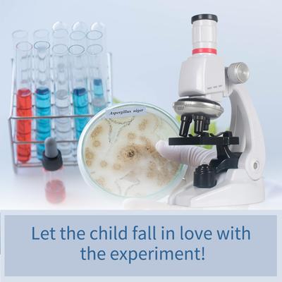 Kits scientifiques pour enfants débutants, Microscope STEM, jouet éducatif scientifique 100X 400X 1200X