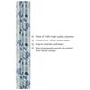 Pack of 2  Polyester Floral Print Window Curtain Regular Print 135 GSM , White & Blue