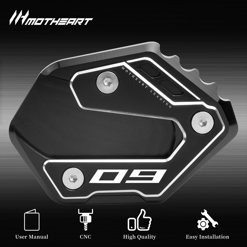 MotHeart Bike Stand Stabilizer Plate for MT-09 2013-2024 FZ-09 2013-2016 MT-09 SP 2018-2024 Motorcycle