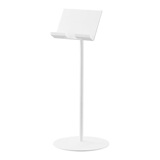 Yamazaki Jitsugyo (Yamazaki) Adjustable Height and Angle Tablet Stand White W17 x D17 x H40.8-65.8cm Smart Smart Game Console Stand 1433