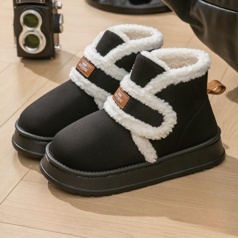 Dames Winter Sneeuwlaarzen met Verdikte Voering voor Antislip, Warmte en Comfortabele Schoenen