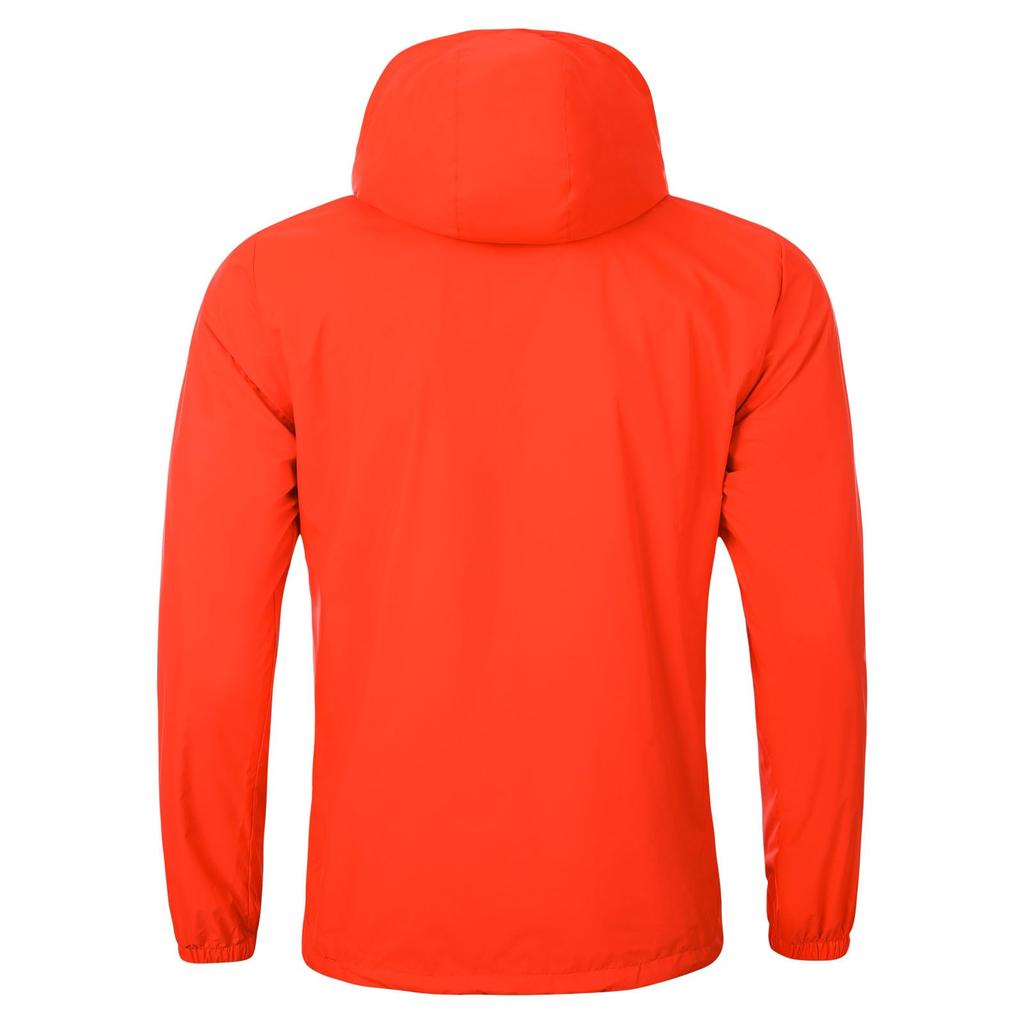 Outdoor Jacket for Light Water Casual [Kelme] Men, Windbreaker, Jacket, Mountaineering, Fishing, Windproof, Repellent, Lightweight, (Orange, 2XL)