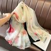 Stoles Wraps Silk Scarf Foulard Female Scarves Wraps Hijab Bandana Women Large-size Beach Shawls Muslim HijabsTravel Sunscreen