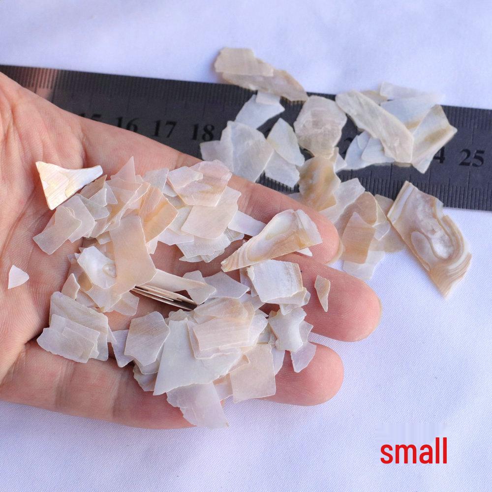 Iridescent Freshwater Mother-of-Pearl Shell Flakes for Nail Art Decoration and DIY Accessories