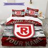 Ssv Jahn Regensburg Individuelles Namensmuster Bettwäsche Steppdecke Set Bettbezug Kissenbezug Zuhause Geburtstagsgeschenk(1 Bettbezug + 2 Kissenbezüge, ohne Füllung)