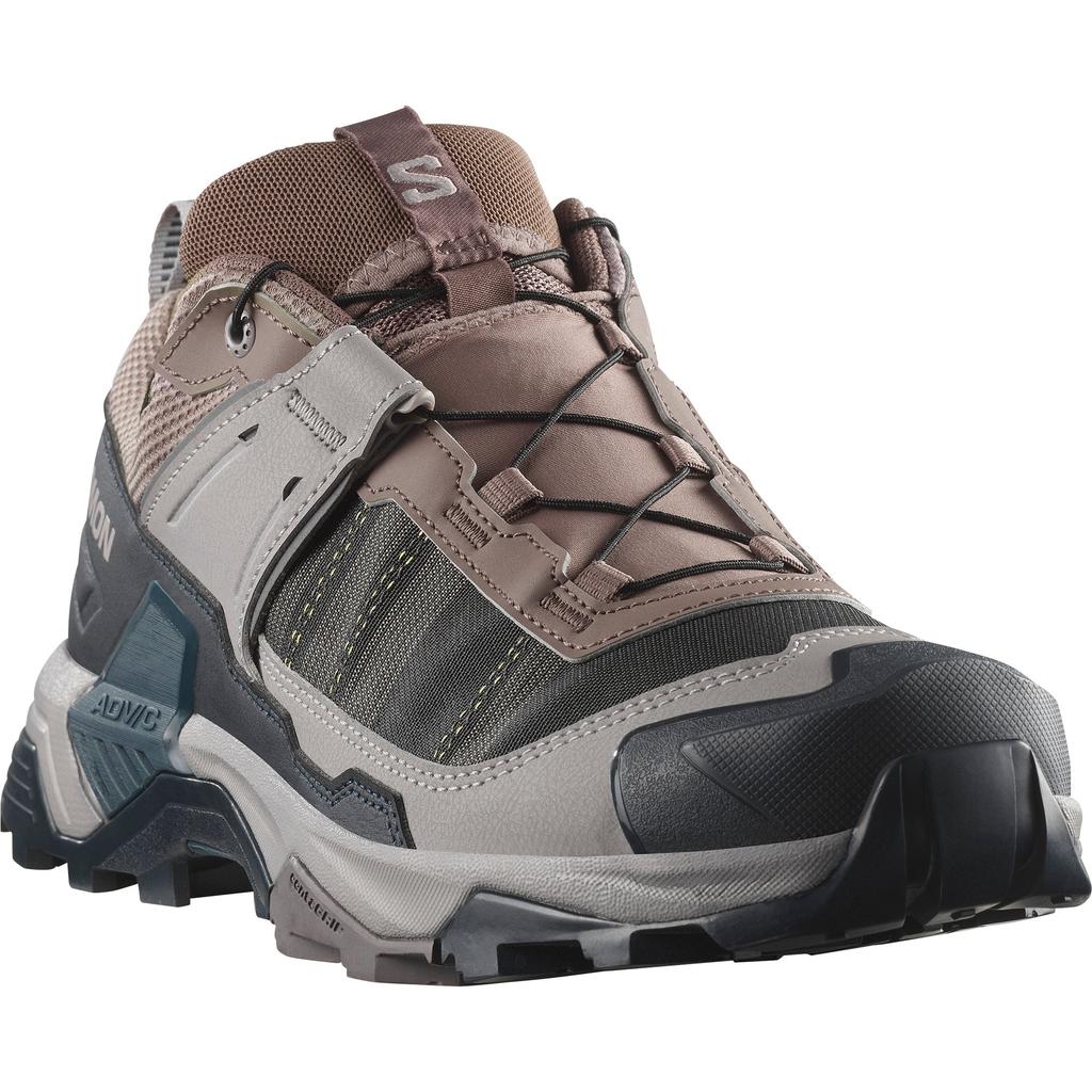 SALOMON X ULTRA 5 Mountaineering & Hiking Shoes Men's Iron Gray/Dark Navy Blue/Gull Gray 478546