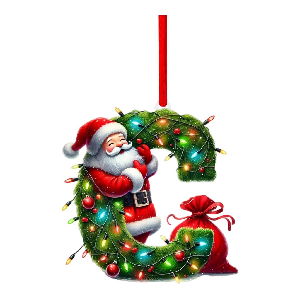 26 Letter,Christmas,Ornaments,Acrylic,1