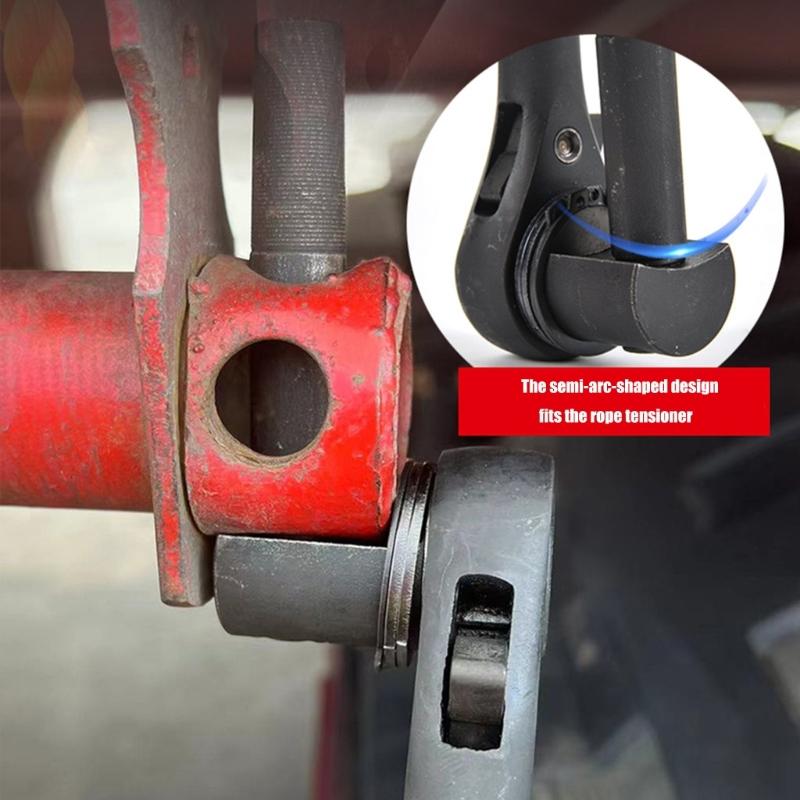 Truck Steel Cable Tightening Wrench Rope Tightener with Nonslip Long Handle Truck Steel Cable Tightener