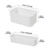 Wall-Mounted Sundries Container Without Lid Mobile Phone Remote Control Storage Box Multi-Function Non-Punch Storage Rack