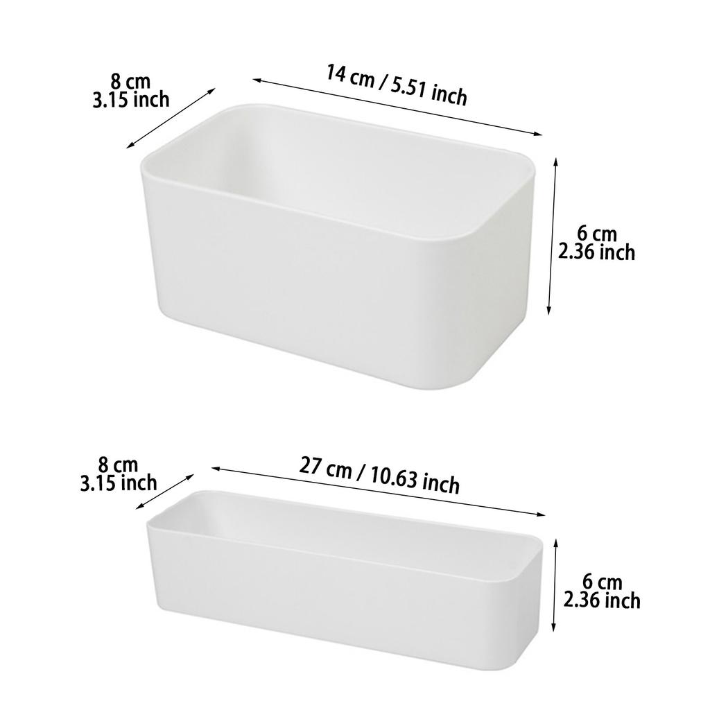 Wall-Mounted Sundries Container Without Lid Mobile Phone Remote Control Storage Box Multi-Function Non-Punch Storage Rack