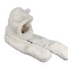 Hat Women's Bear Hat Scarf Gloves One Piece Winter Warmth Korean Style Versatile One Piece Pullover Hat