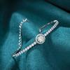 High Sterling Silver Solid Bracelet 0.5 Carat Moissanite Women Girls Bracelet Suitable for Birthday Party Gifts Luxury Jewelry