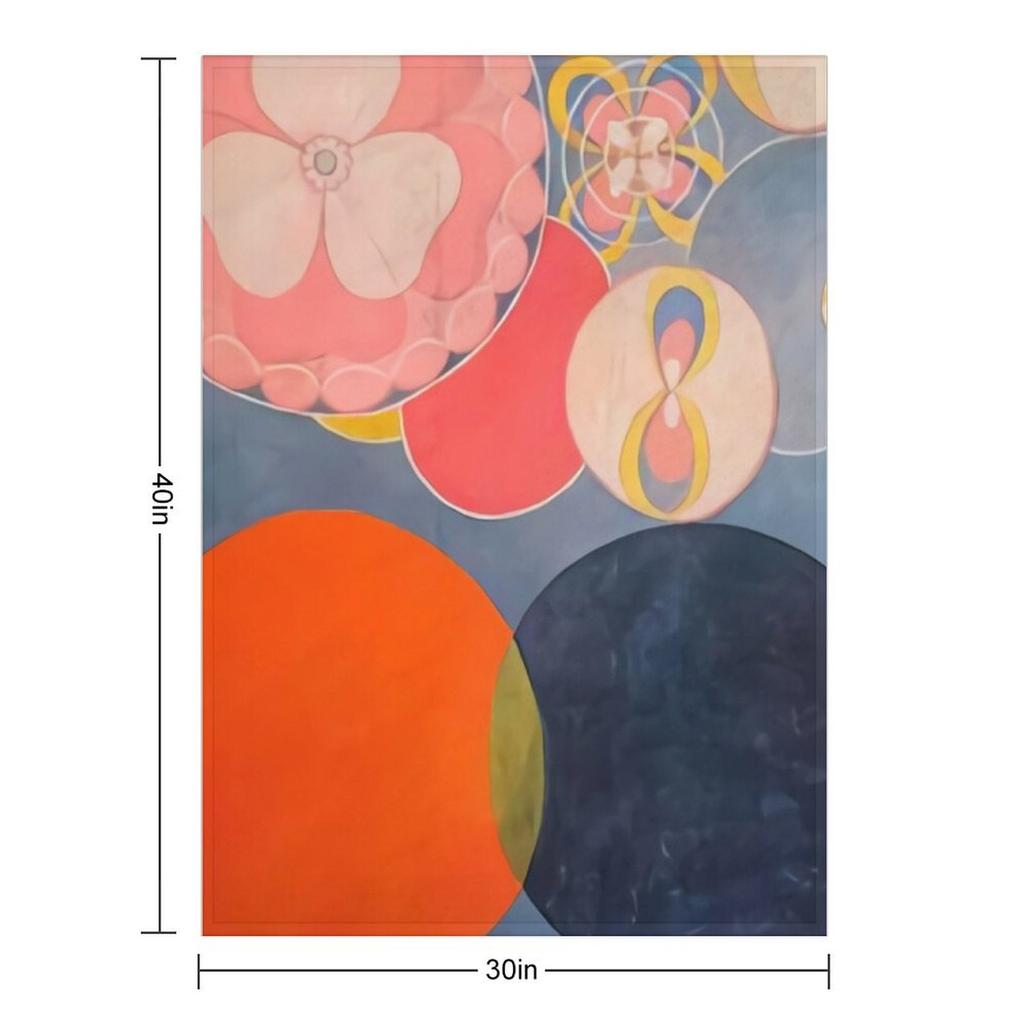 Coperta Hilma af Klint Tessuto Flanella Biancheria da letto mercoledì regali di Natale Coperte