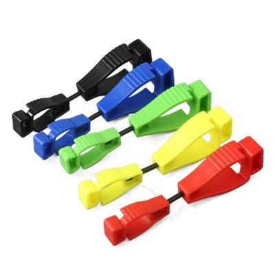 10pcs Multi-Purpose Glove Grabber Clip Safety Anti-lost Glove Holder Hanger Carry-On Plastic Working Gloves Clips Accessory