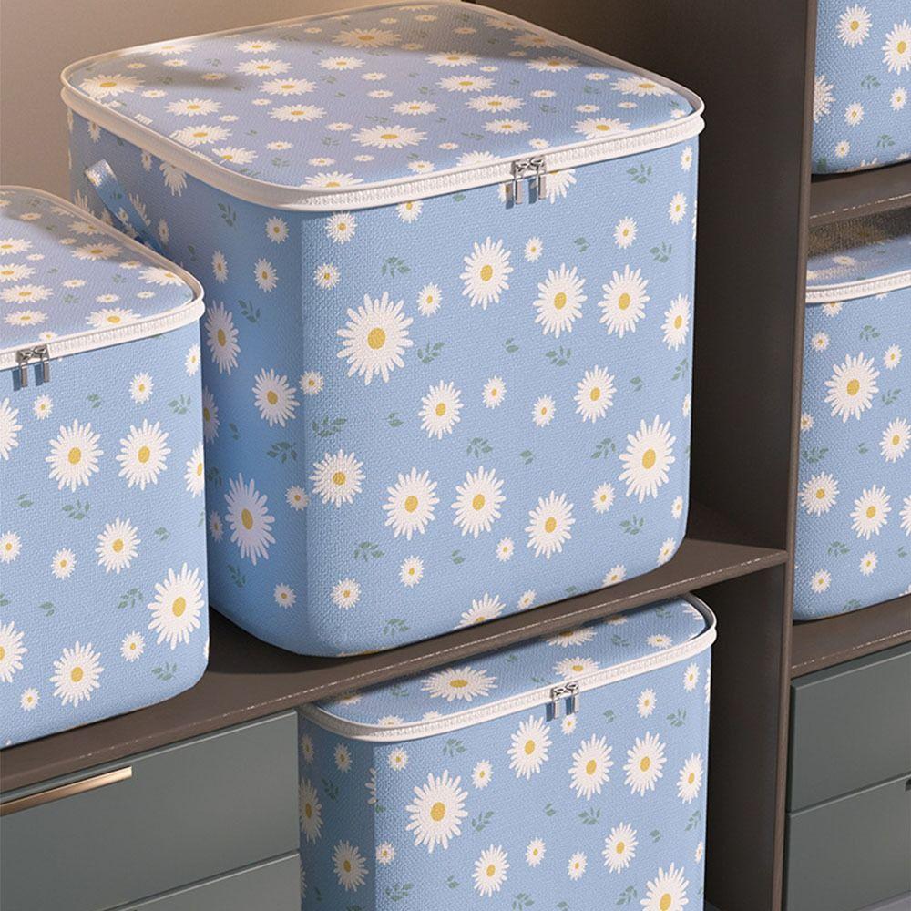 Foldable Quilt Storage Bag Daisy Closet Organizer Gift Sorting Storage Box