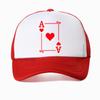 Funny Playing Cards Ace Hearts Graphic Baseball Cap Poker Party Casual Adjustable Breathable Casquette Hat