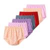 7 PCS Women's Cotton Briefs Comfortable Breathable Ladies Panties Loose Knickers Plus Size M L XL 2XL 3XL 4XL 5XL