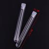 10PCS 12x100mm Lab Clear Plastic Test Tube Round Bottom Tube Vial with Cap Office Lab Experiment Supplies