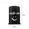 Amazon Cross border Smiling Face Printed Laundry Bag Storage Bag Bundle Drawstring Dirty Pocket