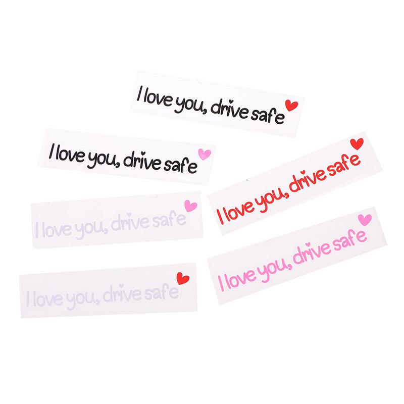 I Love You Drive Safe Car Mirror Stickers Affectionate Reminder Heartfelt Safety Reminder For Women Drivers Car Interior Sticker