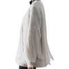 Zara Textured Fringe V-Neck Long Sleeve Jacket Women Jackets Beige 4786303-712