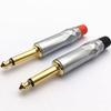 Gold-Plated 6.5mm Welding Head Guitar Mic Cable with Large Mono 6.35mm Speaker Plug