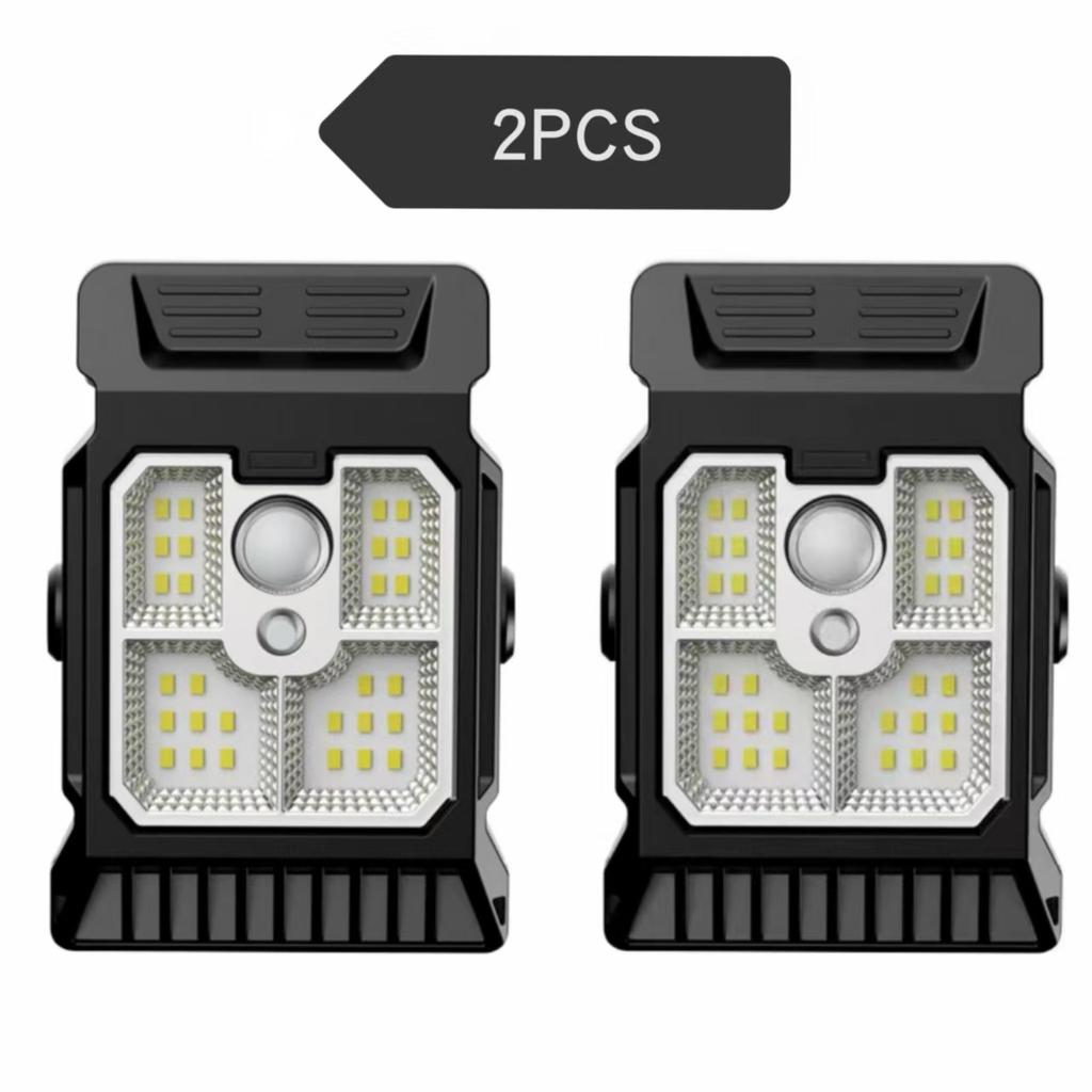 Solar Powered Courtyard Lamp, Household Garden Lighting, Human Body Sensing Multifunctional Outdoor Clip On Lawn Lamp