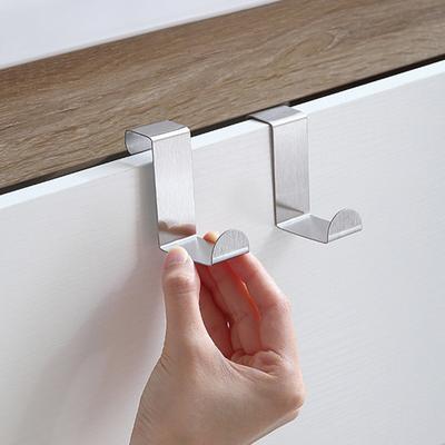 4Pcs Tür Zurück Haken Rostfrei Anti-verformen Starke Last-Lager Mantel Handtuch Organizer Schrank