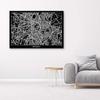 Canvas Print, Brussels - City Plan