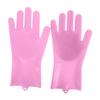Pet Grooming Gloves Dogs Cats Bathing Clean Soft Silicone Hair Removal Hand Skin Protection Tool Easy
