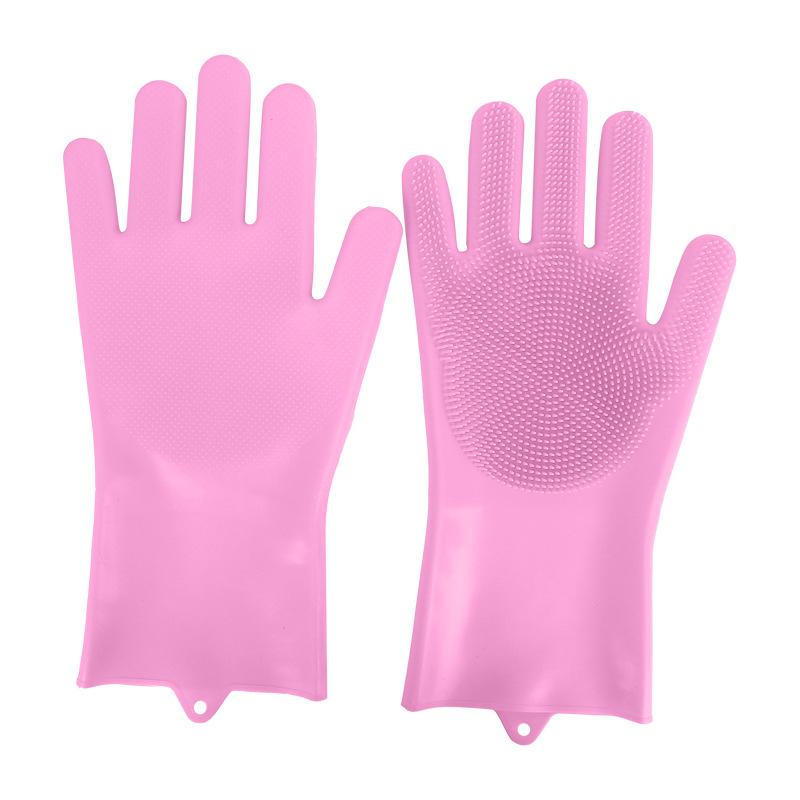 

Pet Grooming Gloves Dog Cat Bathing Cleaning Glove Shampoo Scrubber Clean Soft Silicone Hair Removal Glove Hand Skin Protection
