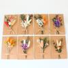 1 Buquê Mini de Flores Secas Naturais Boutonnieres para Madrinhas Decoração de Natal Casamento Dia dos Namorados Materiais Florais DIY
