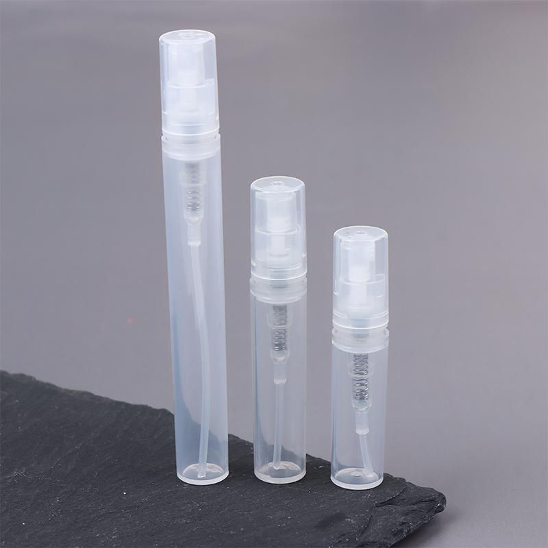 10 Stück 2/3/5 ml Mini Klare Kunststoff Leere Parfümflasche Nachfüllbare Sprühflasche Zerstäuber Behälter Damen Reise Parfümflaschen