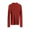Women's Slim Fit Pure Wool Knit Pullover - Soft, Skin-Friendly, Long Sleeve Base Layer for Autumn/Winter