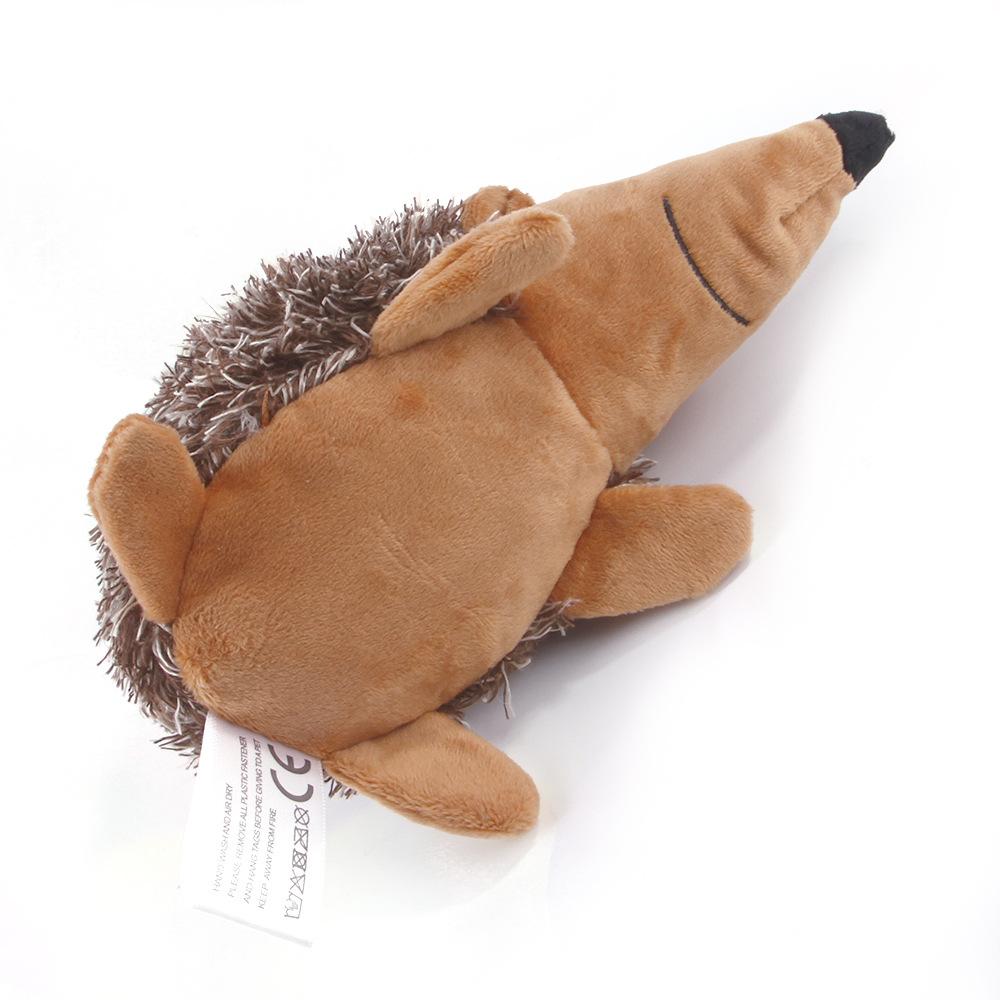 Giocattolo Peluche Riccio per Cane con Suono Morso Durevole Dente Interattivo Accessorio per Animali Domestici per Cucciolo