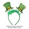 Green Hair Hoop for Luck and Good Fortune on Day Stylish Irish Hat Head Bopper
