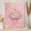 Pearl Bouquet DIY Diamond Art Kits 15.7x19.6inch Gem Art Diamond Painting Kits Without Frame for Adults Gift Idea Home Wall Decor