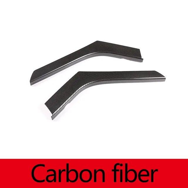 For Land Rover Range Rover Evoque 2012-2018 ABS Carbon fiber/Silver Car Center Control Side Trim Strip Sticker Car Accessories