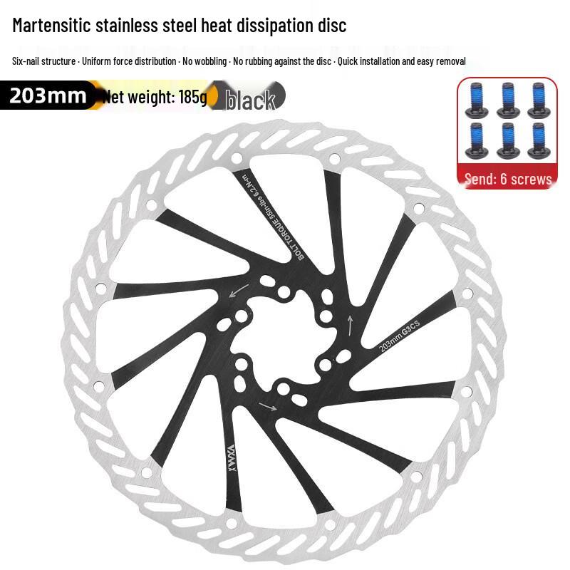 Lishi Stainless Steel Colored Road Bike Brake Disc