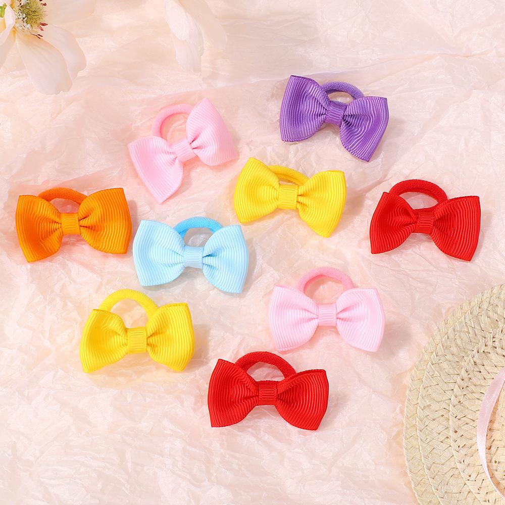 60 buc/lot Mini Fundițe Elastice de Păr pentru Fete Elastic de Cauciuc Culoare Aleatorie Coadă de Cal Accesorii de Păr pentru Fete