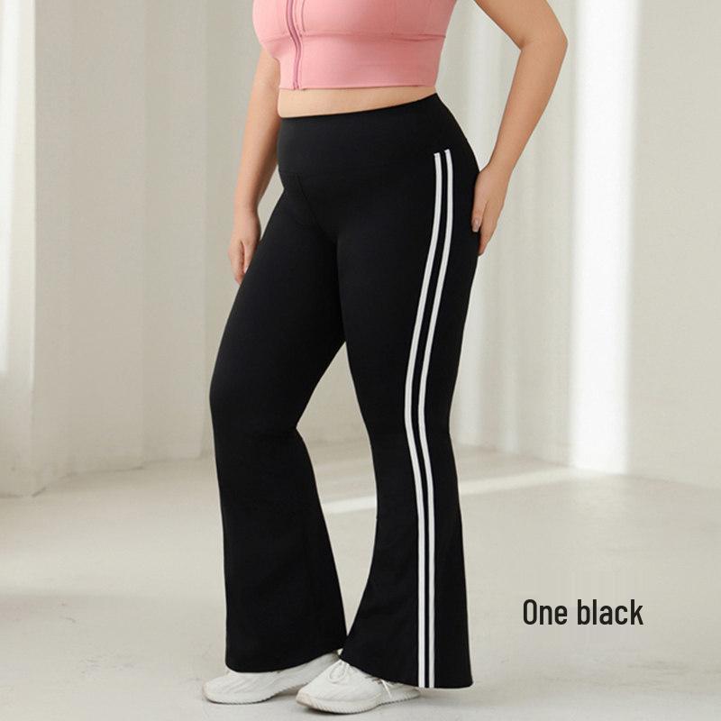 

Plus Size High Waist Elastic Slimming Flare Pants - Micro Flare Shark Style, No Crotch Drop, New Design 2XL